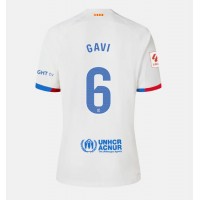 Barcelona Paez Gavi #6 Udebanetrøje Dame 2023-24 Kortærmet